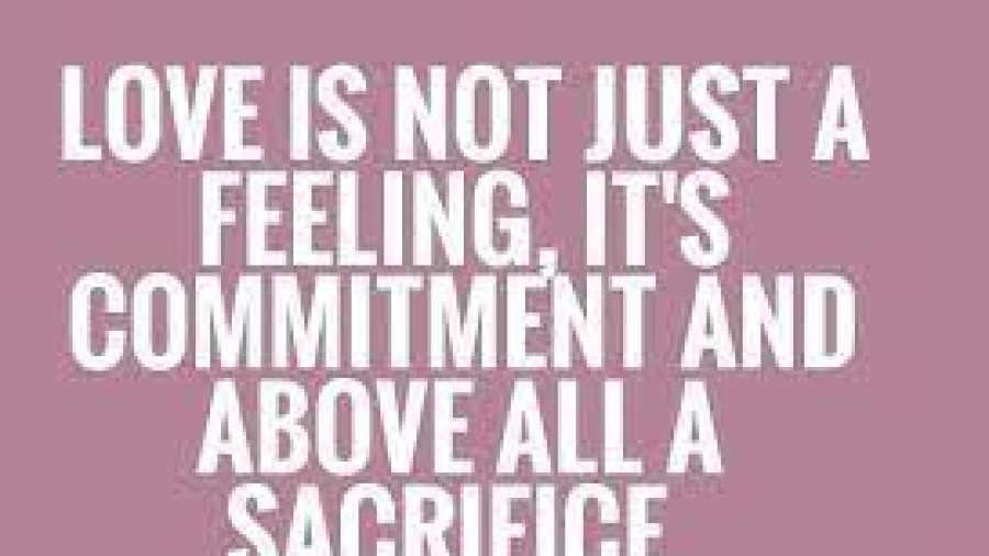 Is love a feeling or commitment?